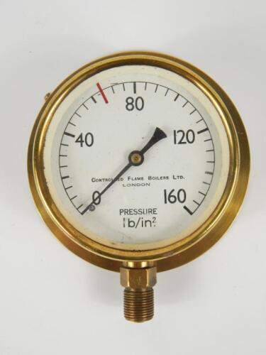 A Control Flame Boilers Limited pressure gauge