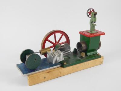 A part scratch built stationary engine