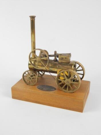 A 20thC miniature table model of a Thomas Aveling traction engine