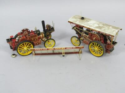 A Tom Varley Museum of Steam scratch built model of a traction engine