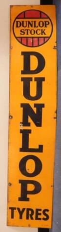 A Dunlop Tyres enamel sign