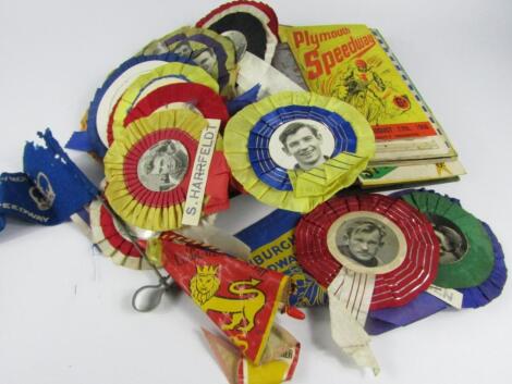 Speedway Winners rosettes and pennants