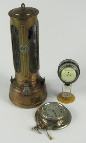 A Powell & Hanmer brass lamp