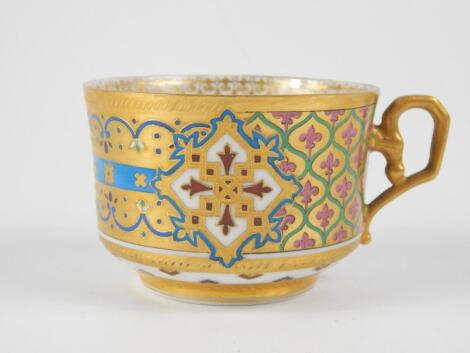 A St Petersburg late 19thC porcelain tea cup