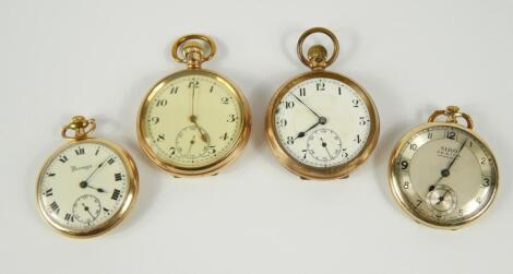 A Siro gentleman's gold plated open faced pocket watch