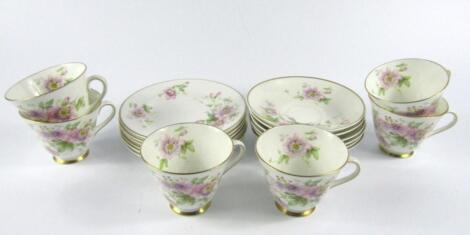 A Royal Doulton porcelain part tea service