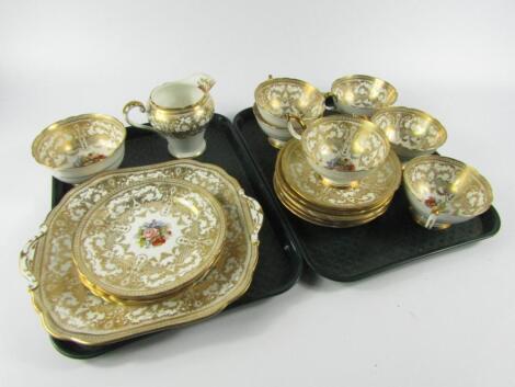 An Aynsley porcelain part tea service