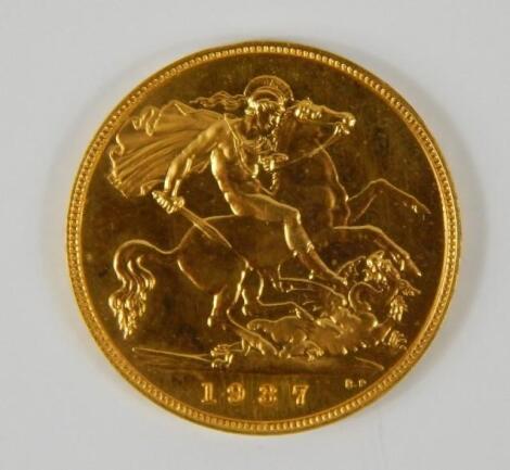 A George VI gold half sovereign