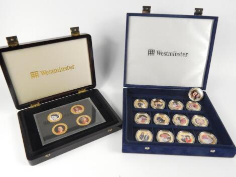 An Elizabeth II Diamond Jubilee photographic four coin set 2012