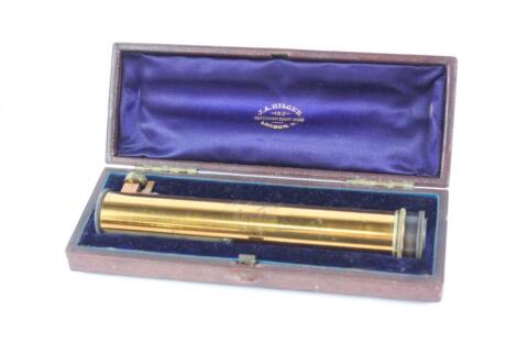 A 19thC lacquered brass spectroscope by A Hilger