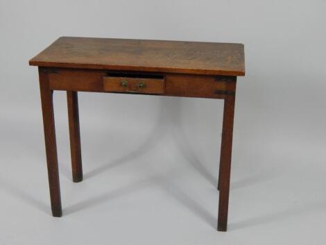 A George III oak side table