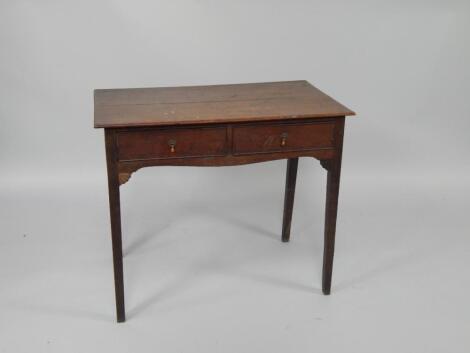 An 18thC oak side table