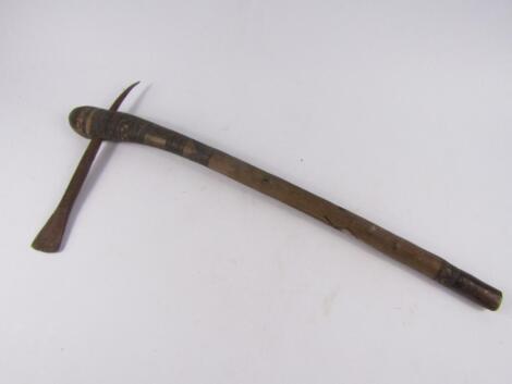 An early 20th century tribal axe