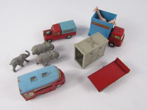 Various Corgi Chipperfield Circus Toys