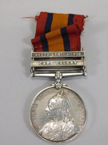 A Queen's South African Campaign medal