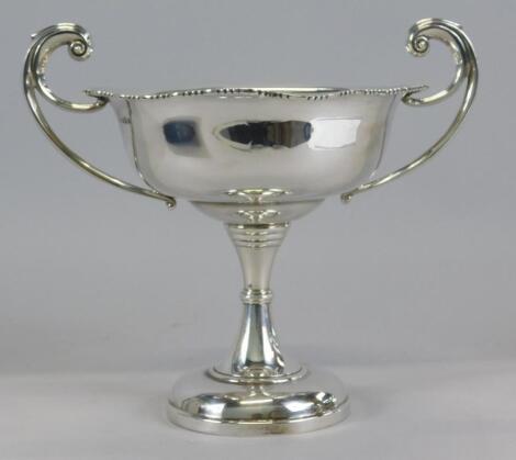 A George V Irish silver two handled cup