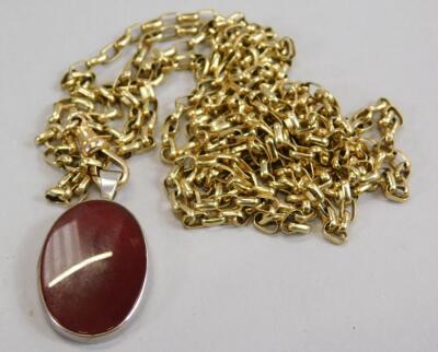 A 9ct gold longuard chain