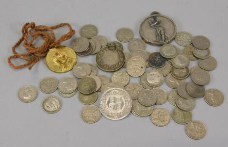 A large quantity of British silver coinage etc.