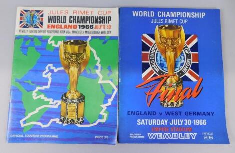 A World Cup Final programme for the 1966 match between Germany & England