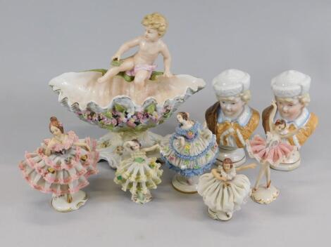 Various porcelain figures