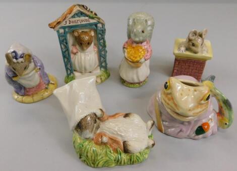 Six Royal Albert Beatrix Potter figures