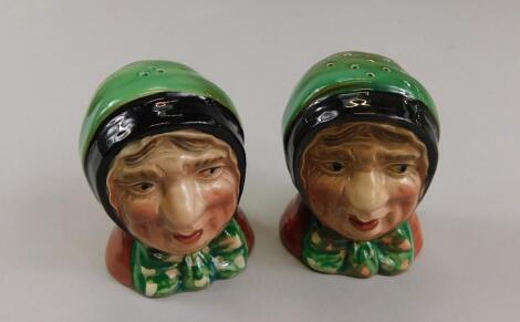 A pair of Beswick salt and pepper pots