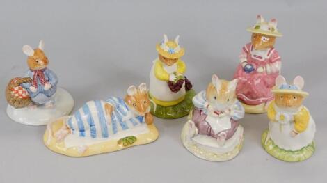 Six Royal Doulton Brambly Hedge figures