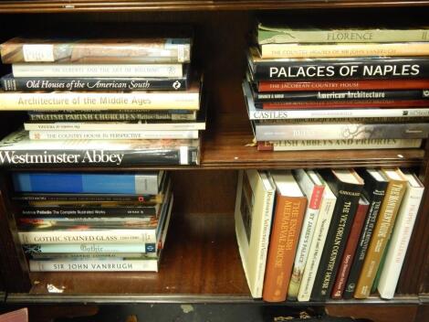 A large quantity of books relating to English and world architecture