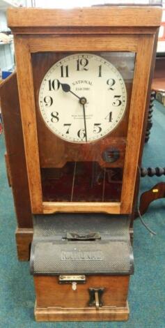 A National Electric clocking in clock