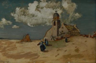 Katwyk(?) (19thC). Dutch coastal scene