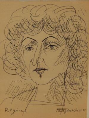 Jerzy Faczynski (1917-1994). Head and shoulders portrait of a lady - 2