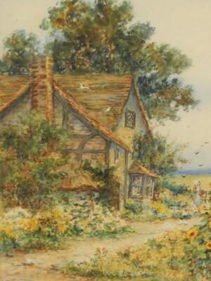 O H Thomas (19th/20thC). Country cottage - 2
