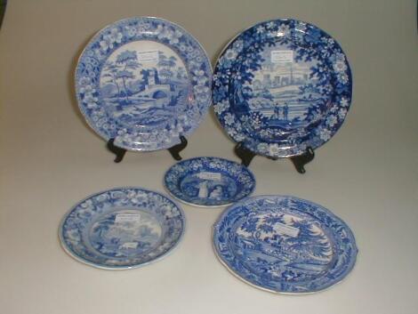 An early 19thC pearlware plate