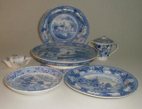 An early 19thC pearlware stilton stand