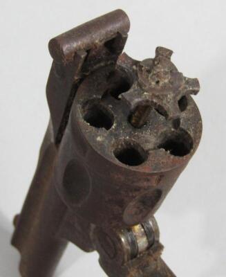 An obsolete calibre antique pistol revolver (.320 calibre). - 4