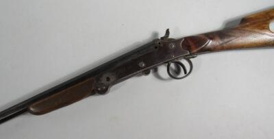 A deactivated Belgium single barrel .410 shotgun. British Deactivation certificate no. 54192 - 2