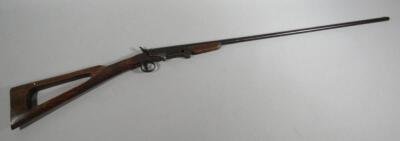 A deactivated Belgium single barrel .410 shotgun. British Deactivation certificate no. 54192 - 3