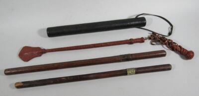 Two antique short sword sticks