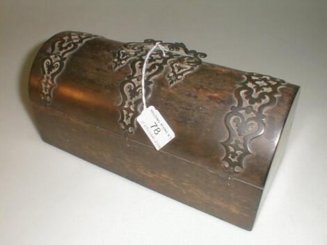 A 19thC burr wood box