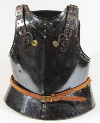 A Cromwellian style armour breast plate