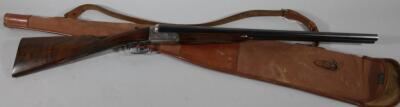 An Ugartechea 12 bore side by side shotgun