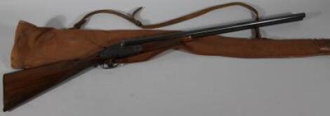 An unknown (Belgium) 12 bore side by side shotgun