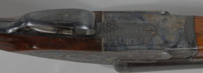 An unknown (Belgium) 12 bore side by side shotgun - 3