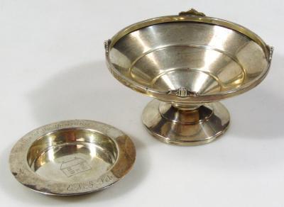 An Edwardian silver Armada style dish