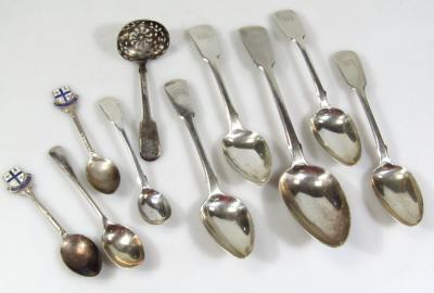 Various Georgian and later silver cutlery