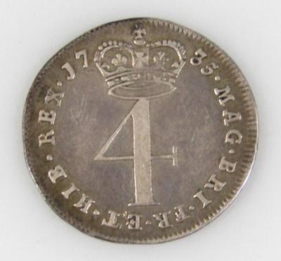 A George II silver Maundy 4d pence piece