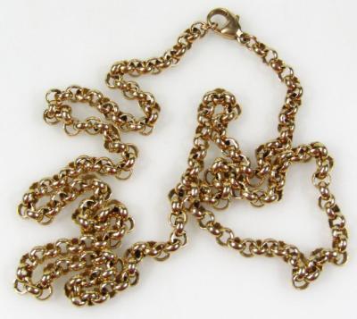 A heavy belcher link necklace