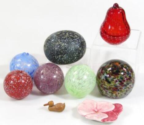 Various paperweights