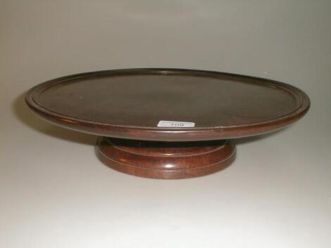 A 19thC mahogany Lazy Susan