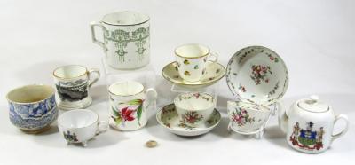 Various early 19thC porcelain